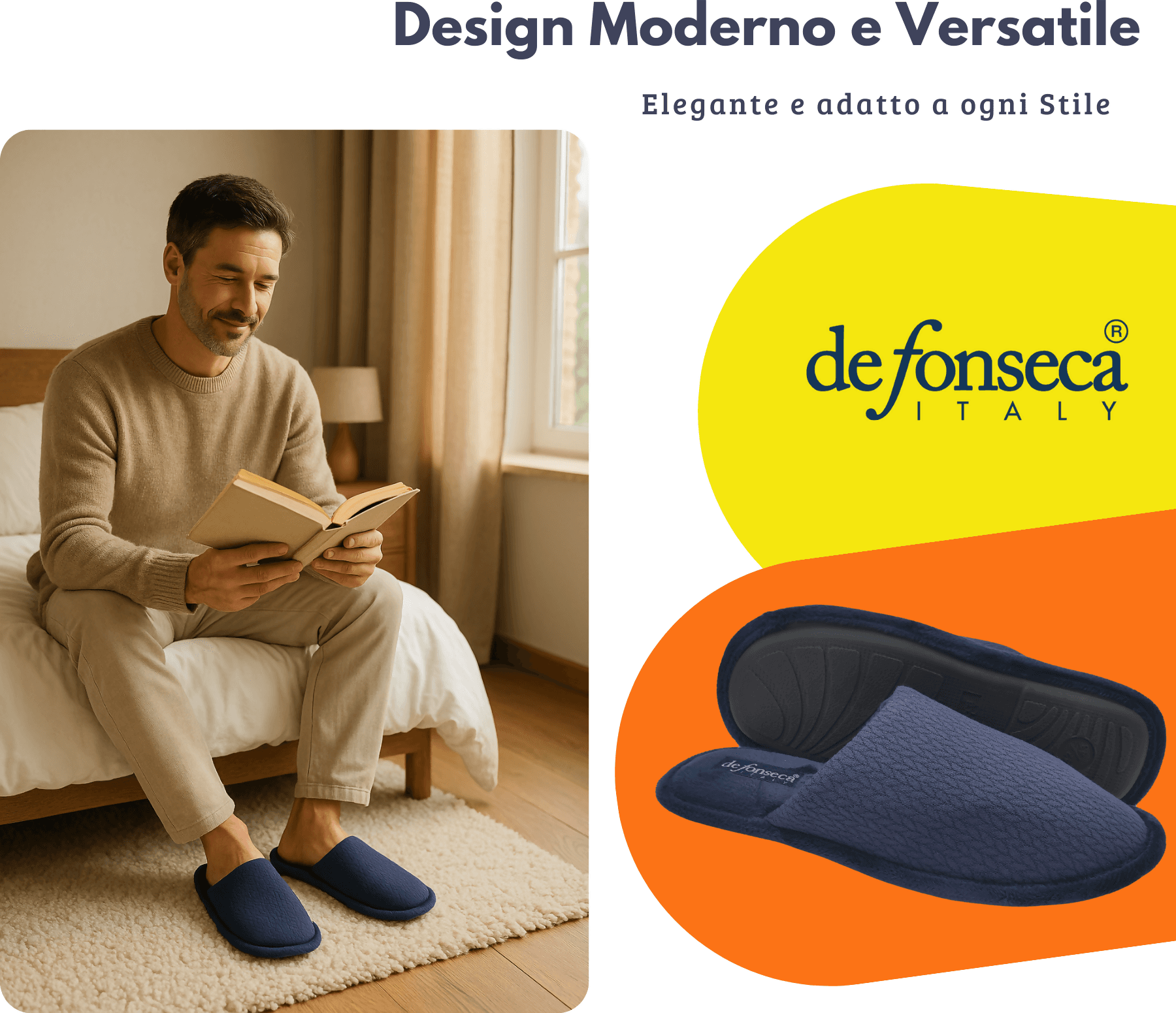 de fonseca Calde Ciabatte Uomo Donna, Pantofole Invernali Chiuse da Casa, Lavabili e per Ospiti in Pantofole Primo Calzature - Venezia, commercioVirtuoso.it