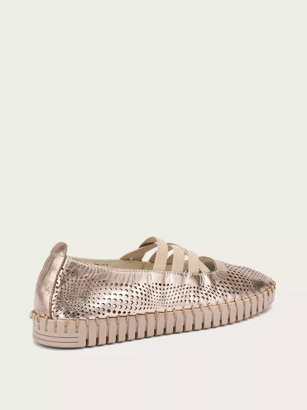 Frau Donna Ballerina in pelle laminata laserata in Ciabatte moda Cantali Calzature - Randazzo, commercioVirtuoso.it