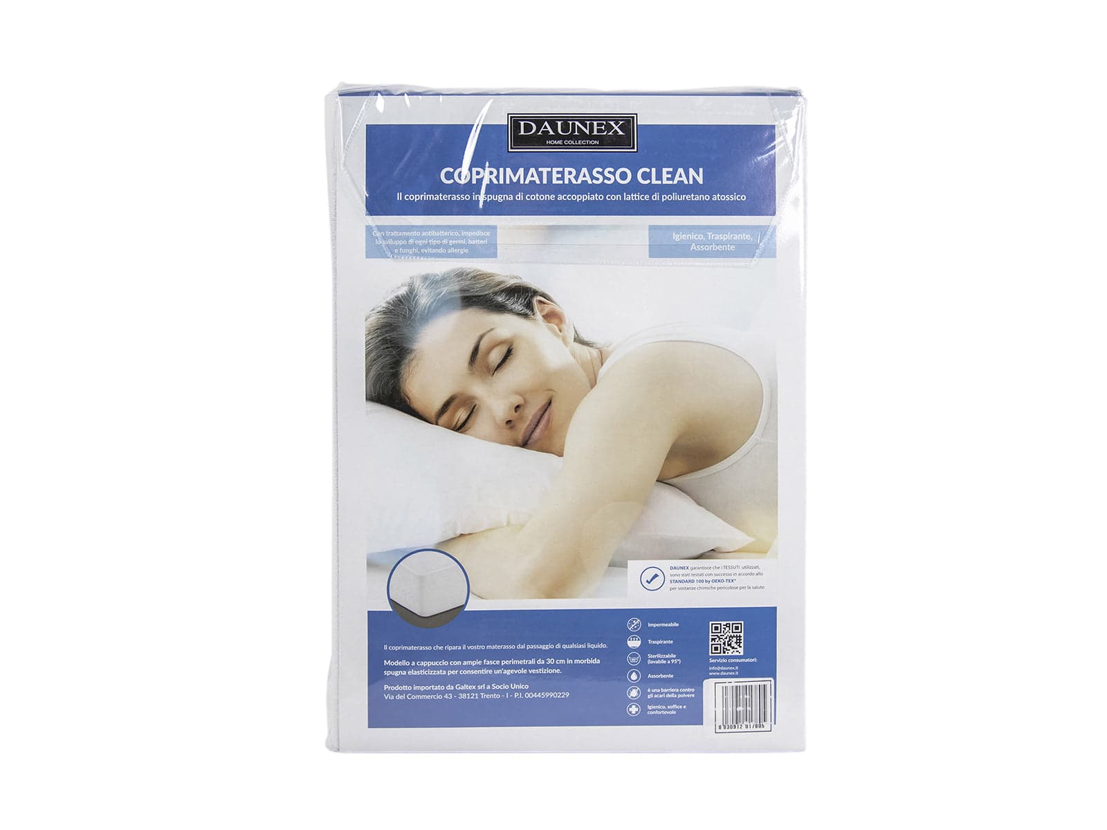 Coprimaterasso Daunex Clean 120×200+30 cm – 1 Piazza e Mezza Impermeabile in Coprimaterassi e protezioni The King Luxury - San Marcellino, commercioVirtuoso.it