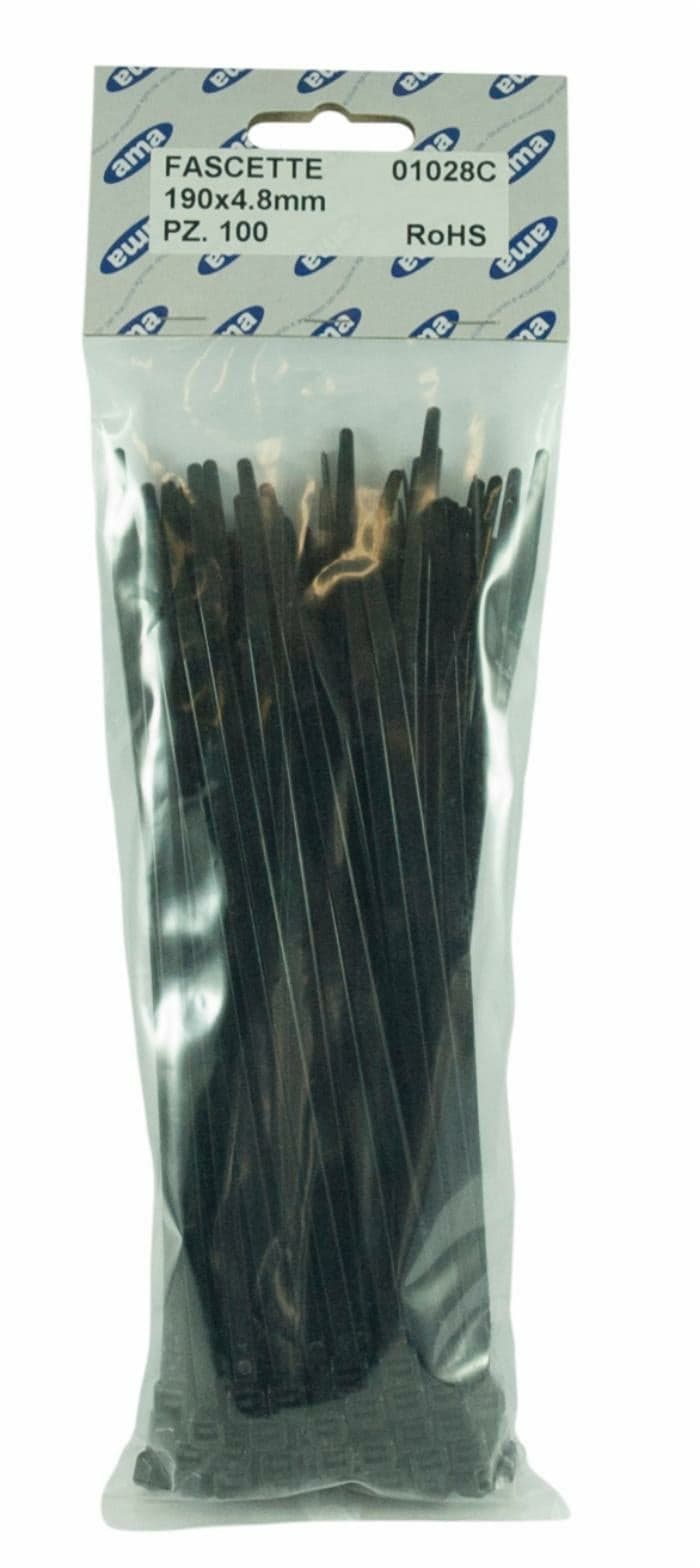Fascetta 368x4,8mm in blister da 100 pz in Morsetti per tubi GardenStore - Novellara, commercioVirtuoso.it