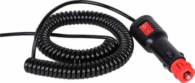 Cavo spiralato con spina accendisigari on/off 3,5m in Accendisigari GardenStore - Novellara, commercioVirtuoso.it