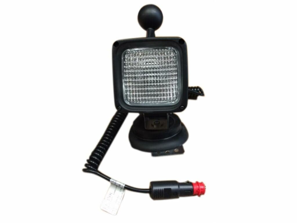 Faro da lavoro alogeno quadrato ad ampio raggio 63°x45° cavo spiralato 55-70W IP66 Confezione da 1pz in Proiettori GardenStore - Novellara, commercioVirtuoso.it