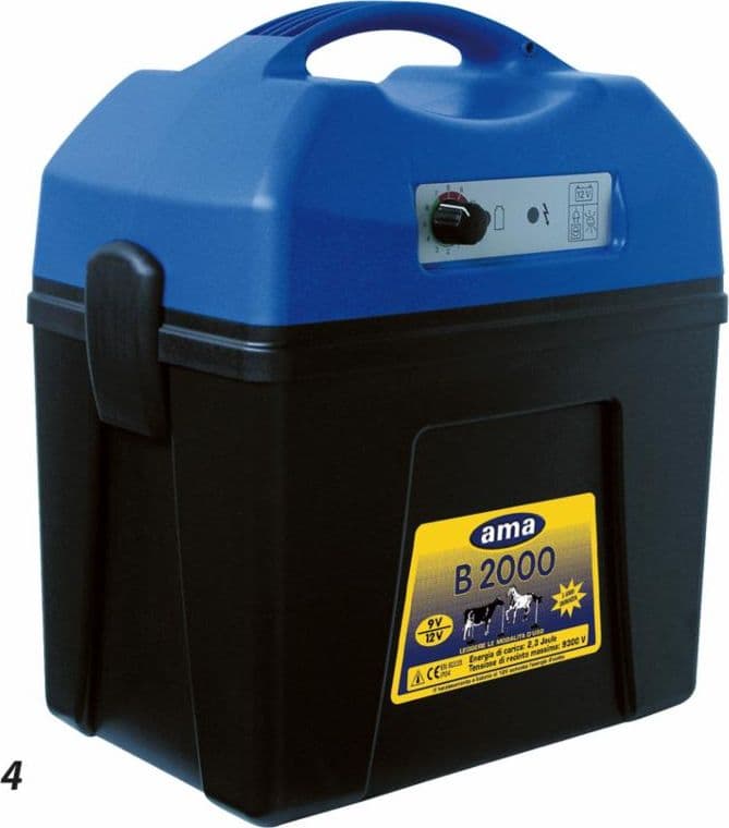 Elettrificatore per recinti Ama B2000 a batteria da 12/9V in Recinzioni GardenStore - Novellara, commercioVirtuoso.it