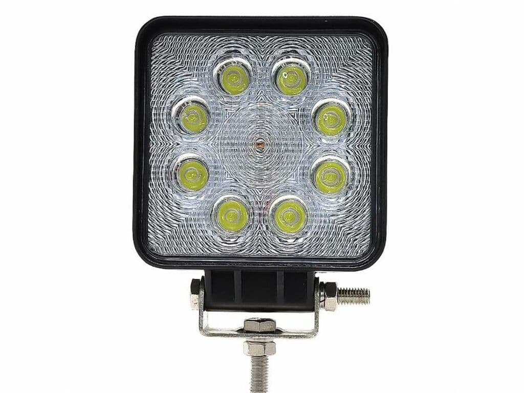 Faro da lavoro 8 LED Epistar quadrato a largo raggio freddo 24W IP67 Confezione da 1pz in Blocchi fari anteriori GardenStore - Novellara, commercioVirtuoso.it