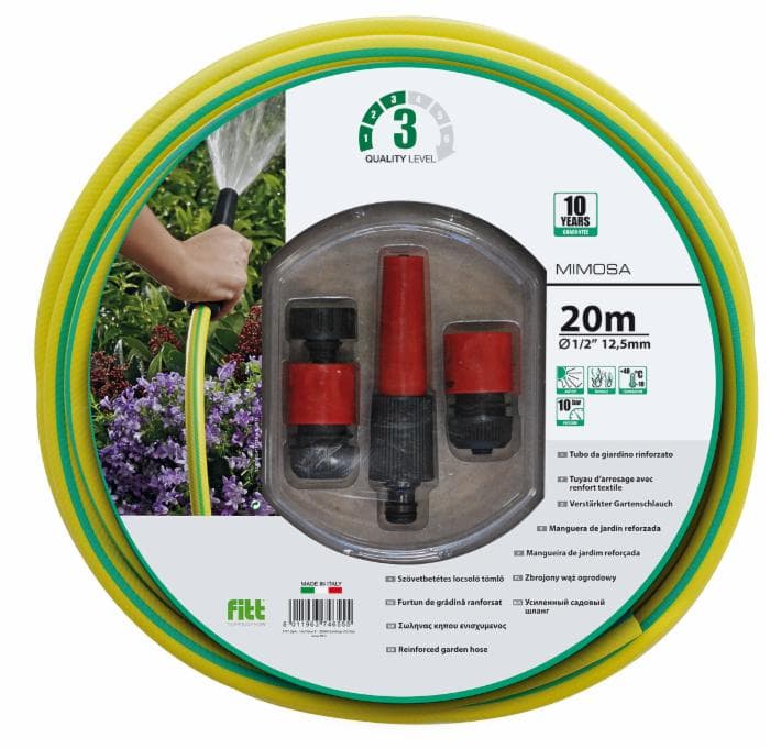 Tubo da giardino in PVC a 3 strati rinforzato diametro interno 1/2" in Autocategorizzazione GardenStore - Novellara, commercioVirtuoso.it