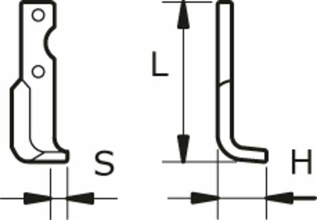 Zappa dx L 190,H 72,s 20,foro 10,5 Confezione da 2pz (1)