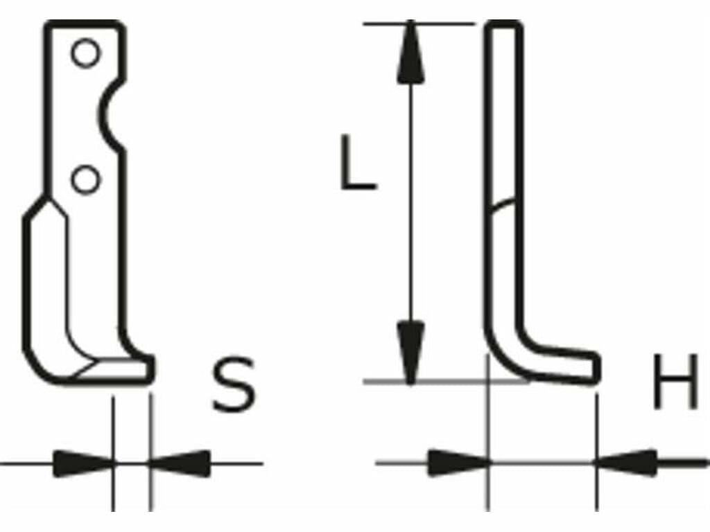 Zappa dx L 190,H 72,s 20,foro 10,5 Confezione da 2pz (1)