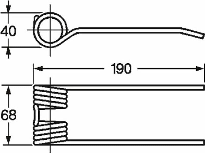 Dente rotopressa adattabile Claas 9034502 e 9182380 filo 5,5 in Parti per chitarra elettrica GardenStore - Novellara, commercioVirtuoso.it