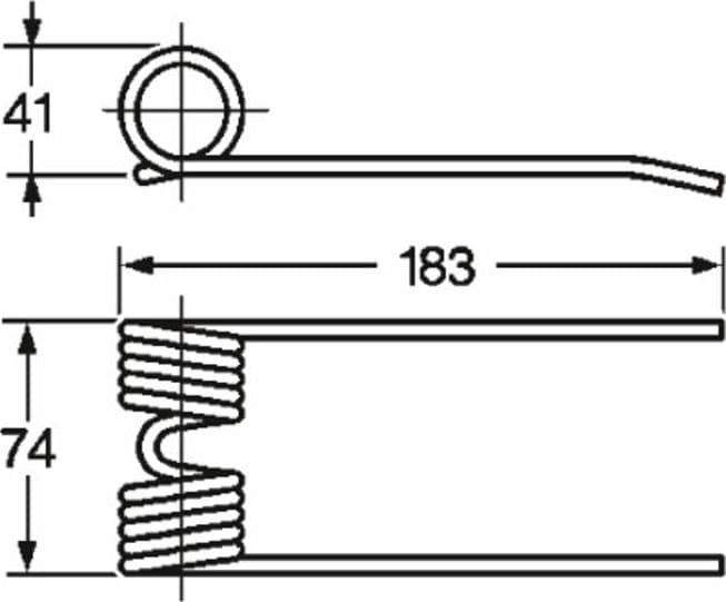 Dente Rotopressa Mascar 500577, Wolagri 12R004, Supertino Filo 5,5 confezione da 10 pezzi