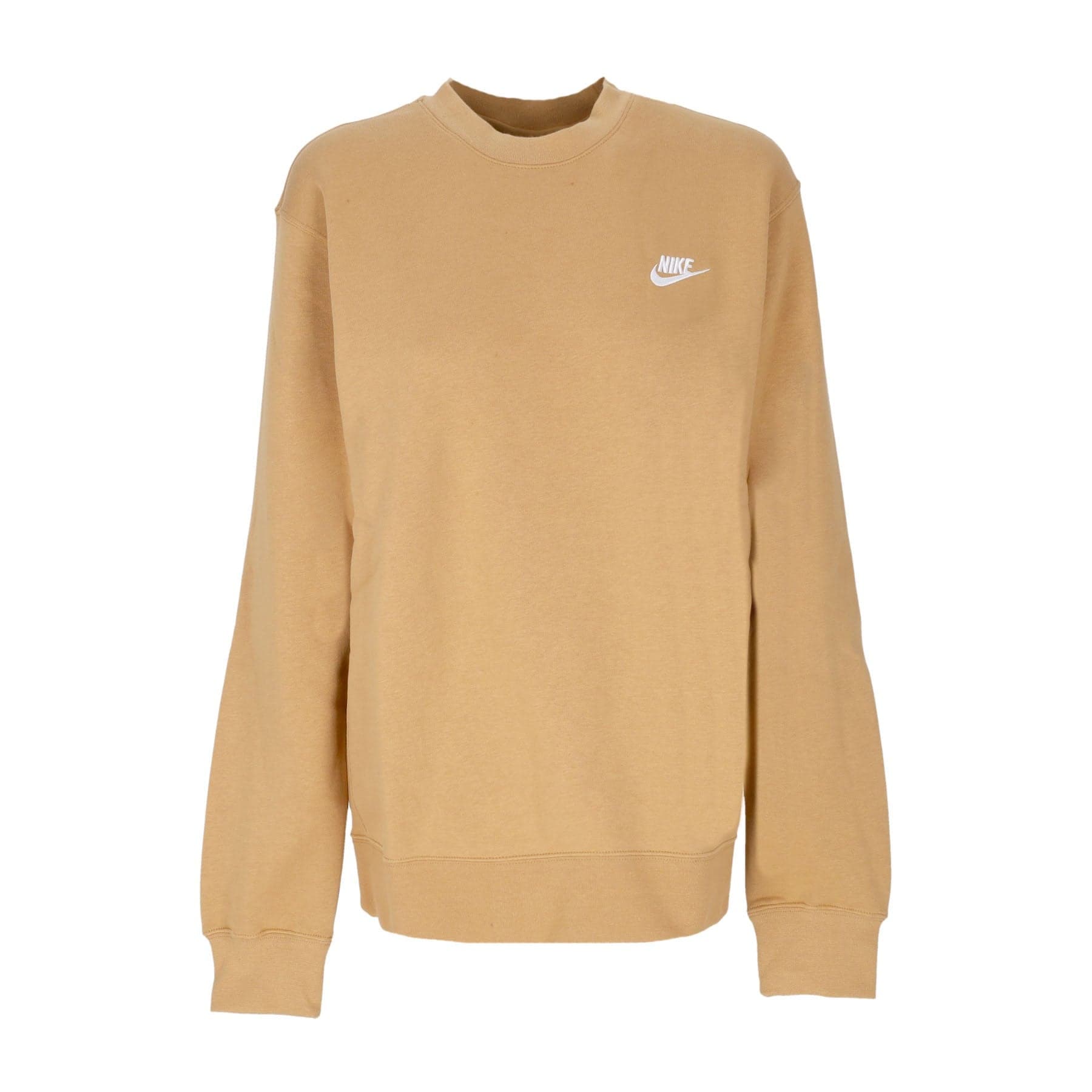 Nike Felpa Girocollo Uomo Club Crew Bb Elemental Gold/white da uomo