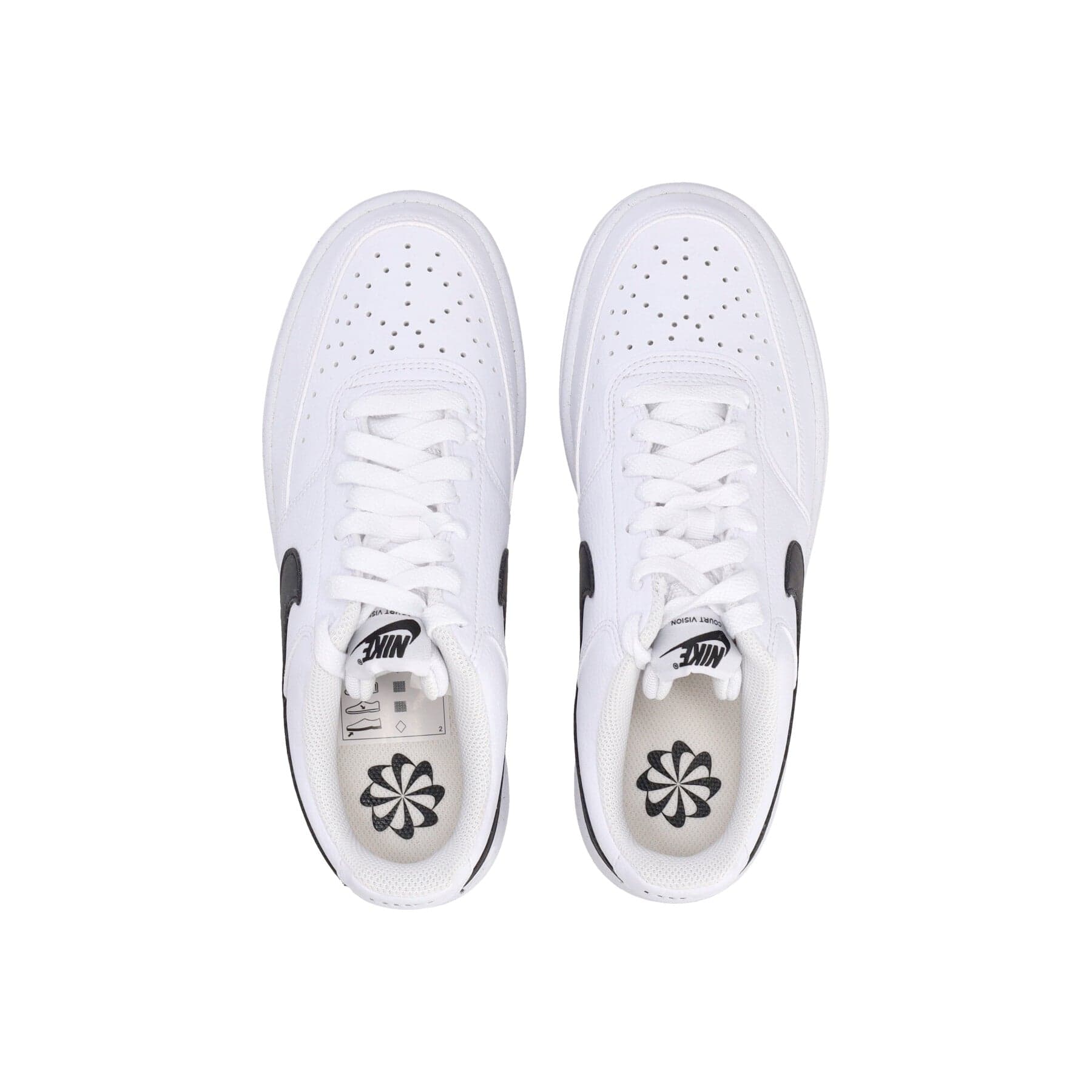 Nike Scarpa Bassa Uomo Court Vision Low Next Nature White/black/white da uomo in Sneaker casual Drestige - Casamassima, commercioVirtuoso.it