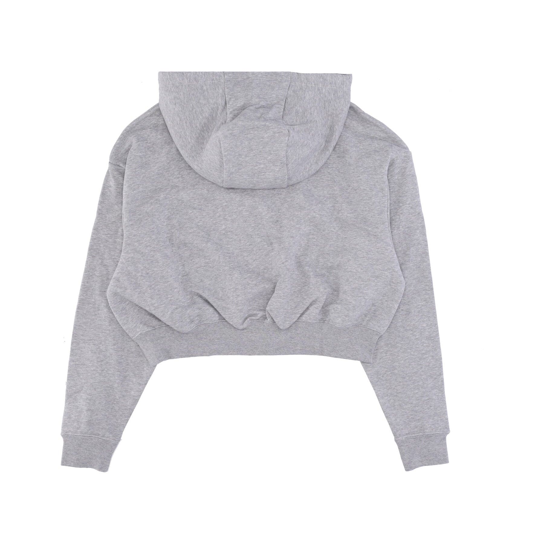 Nike Felpa Cappuccio Corta Donna W Sportswear Club Fleece Graphic Oversized Crop Hoodie Dk Grey Heather/white da donna in Felpe con cappuccio Drestige - Casamassima, commercioVirtuoso.it
