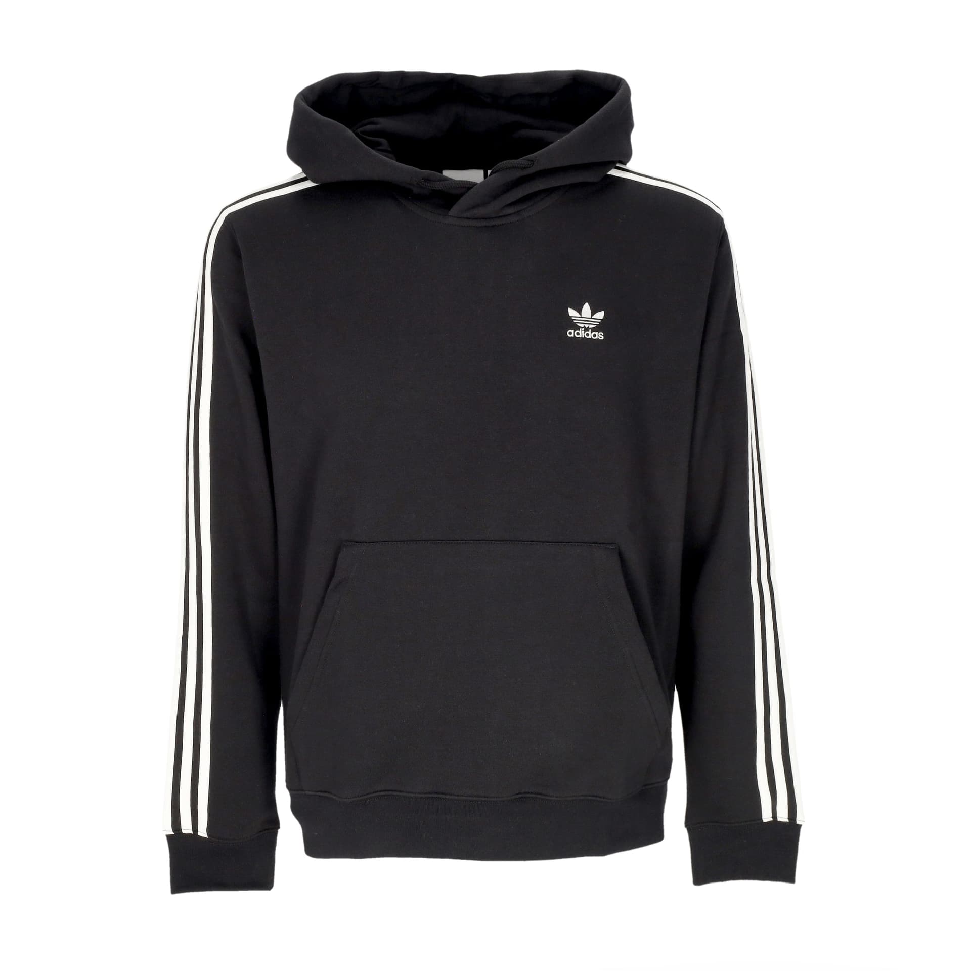 Adidas Felpa Cappuccio Uomo 3 Stripes Hoodie Black/white da uomo in Felpe con cappuccio Drestige - Casamassima, commercioVirtuoso.it