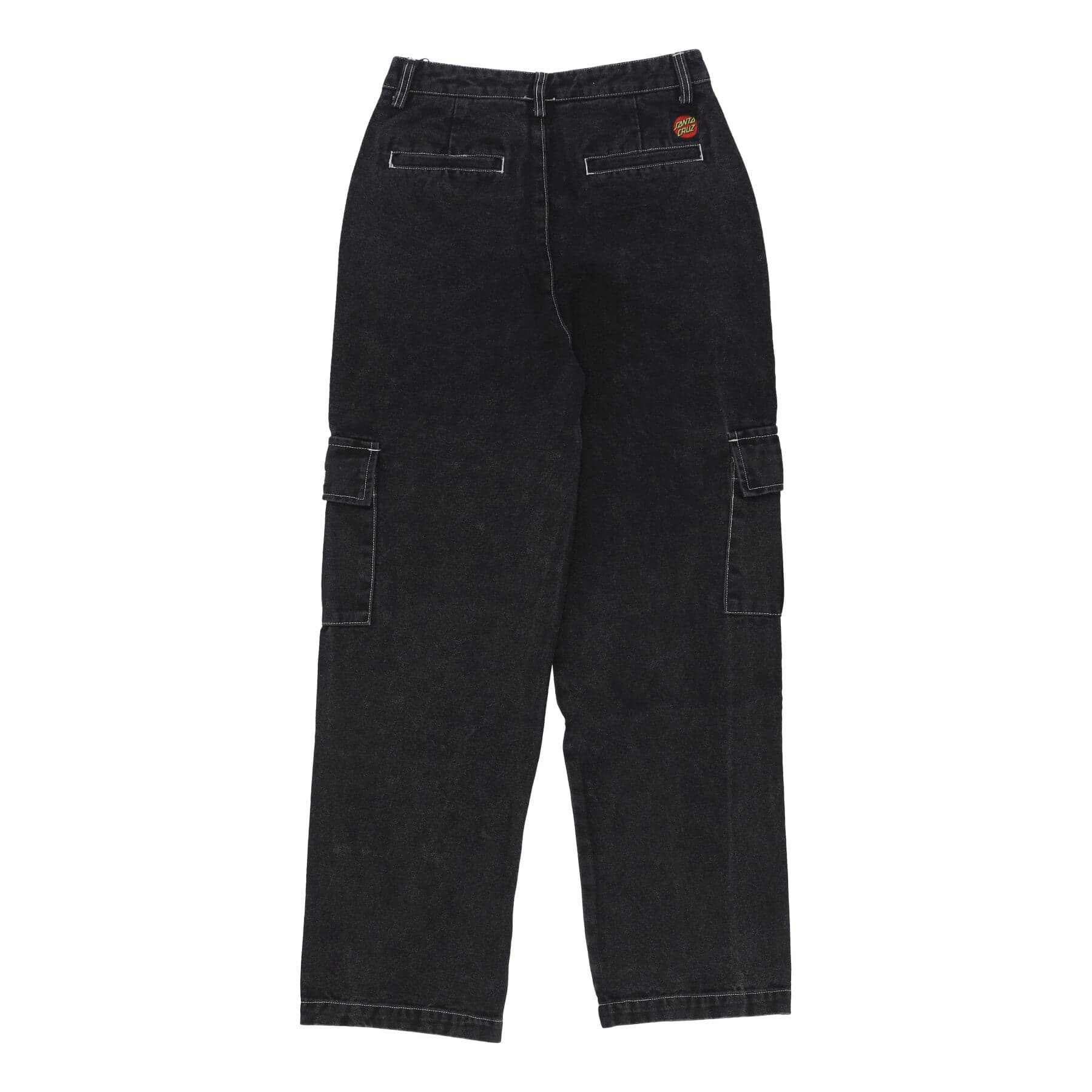 SANTA CRUZ Jeans Donna Nolan Cargo Slouch Pant Black Acid Wash/white da donna in Pantaloni Drestige - Casamassima, commercioVirtuoso.it