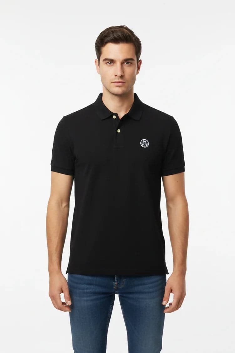 Polo North&Sails per uomo a manica corta cotone 100% due bottoni in Polo Loweconomy - Marineo, commercioVirtuoso.it