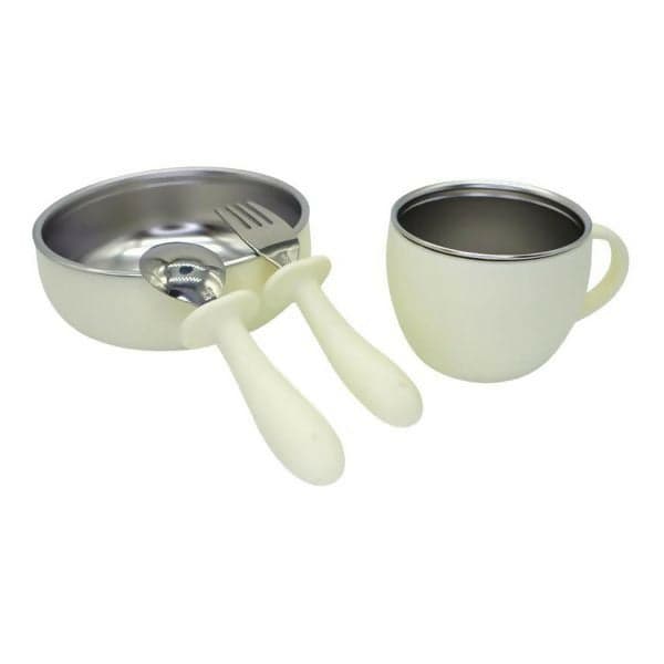 MIZU BABY - Set Pappa - Taiki Steel Food Set - set da tavolo in acciaio e silicone, 2 in 1, sicuro, antiodore in Set di stoviglie Sanitaria Gioia del Bimbo - Villa San Giovanni, commercioVirtuoso.it