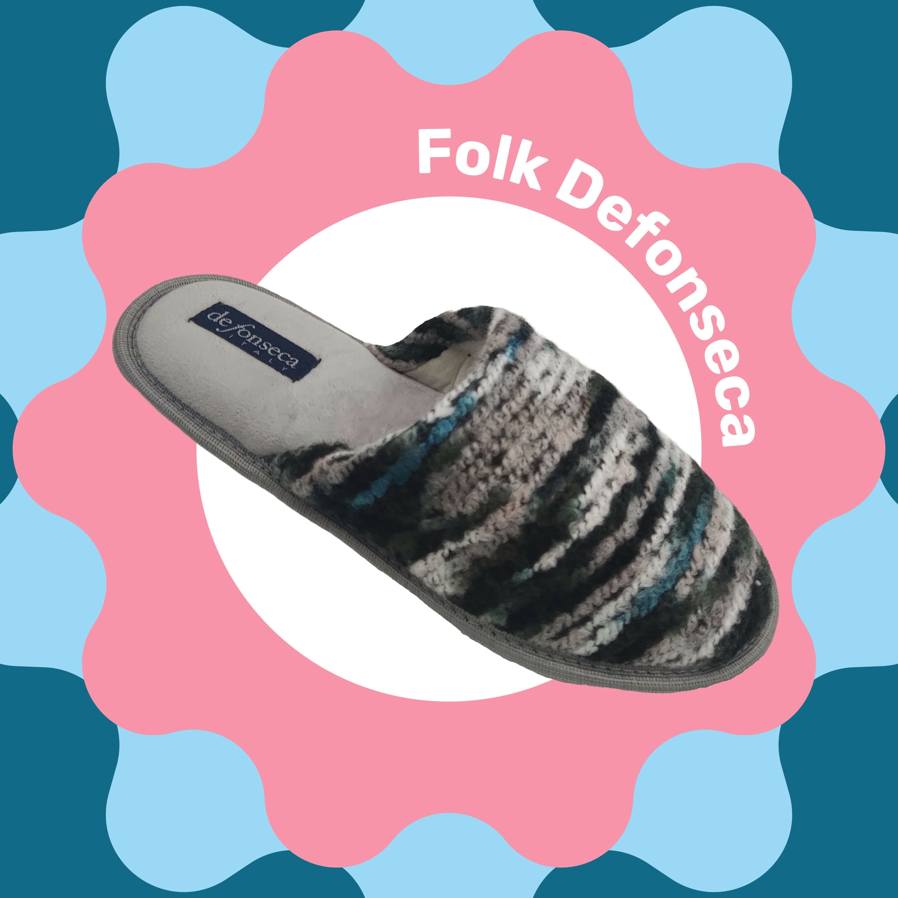 de fonseca Folk Meravigliose Ciabatte Artistiche da Donna, Pantofole Invernali in Cotone di Prima Scelta, Slippers Comode e Lavabili per Casa, Ultima Moda qualità in Ciabatte moda Primo Calzature - Venezia, commercioVirtuoso.it