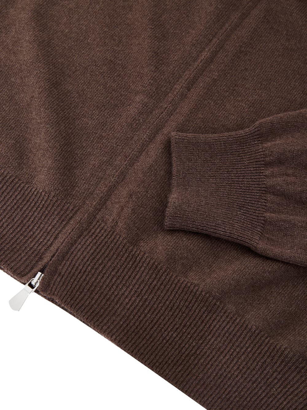Gran Sasso Maglione Cardigan in Lana Marrone con Zip da uomo in Cardigan Drestige - Casamassima, commercioVirtuoso.it