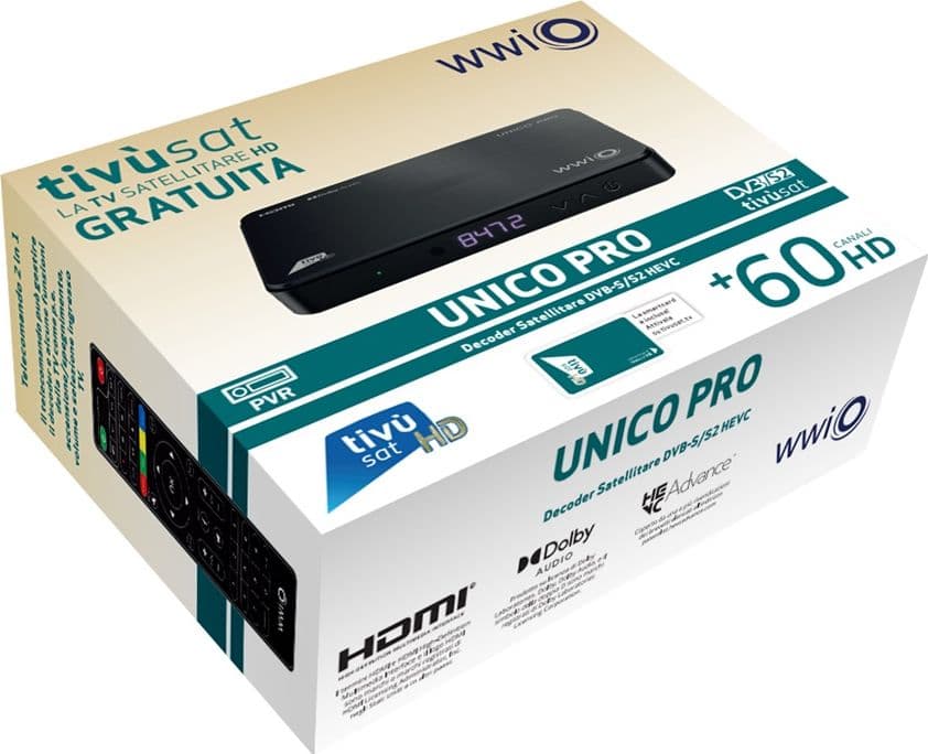 Decoder Satellitare HD Per Dazn e TV Sat Con Scheda Tivusat Certificato Con Registrazione USB in Ricevitori digitale terrestre DFP Elettronica Store - Scafati, commercioVirtuoso.it
