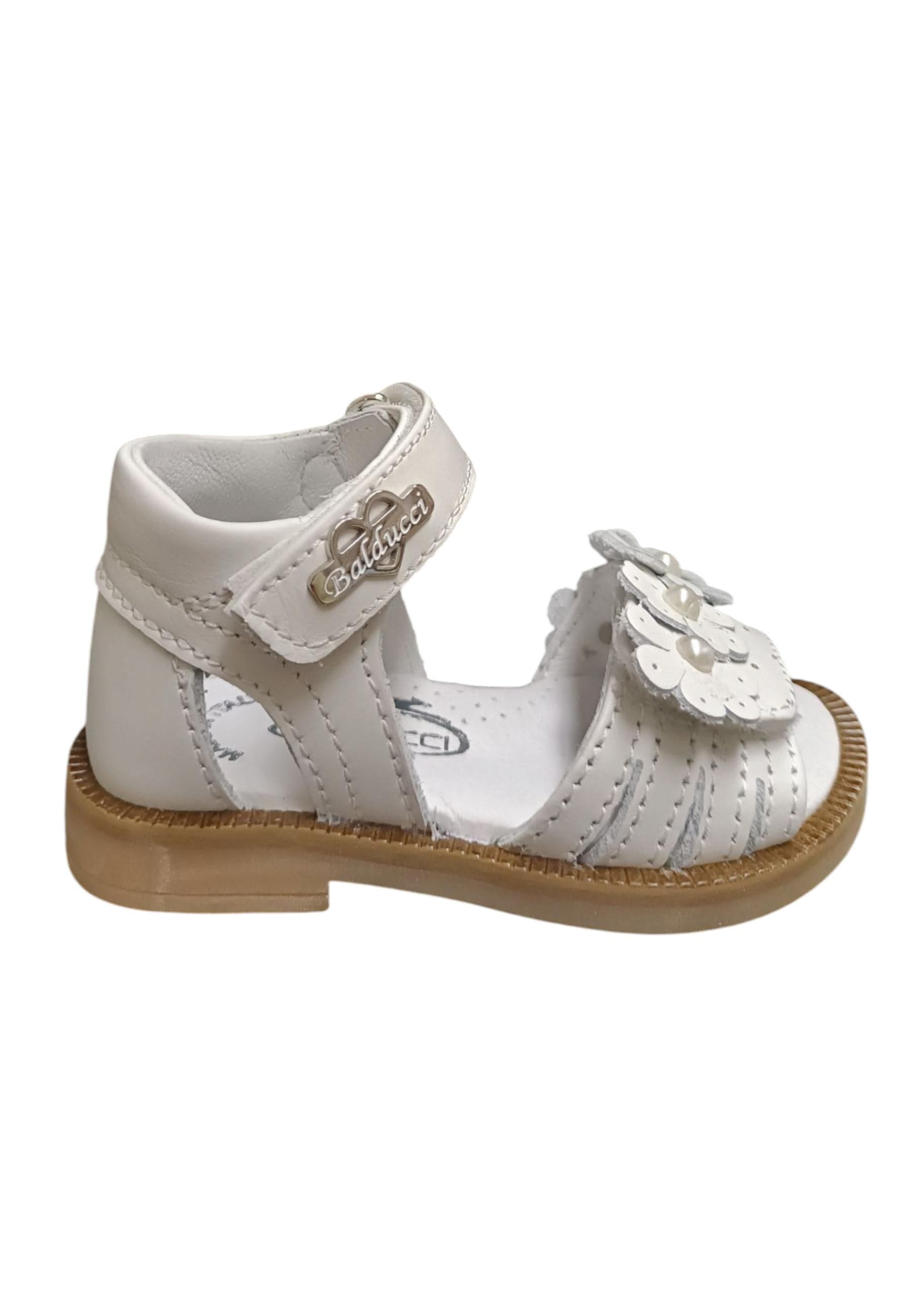 Scarpe sandalo tallonato Bambine balducci CITA  bianco velcro - 6