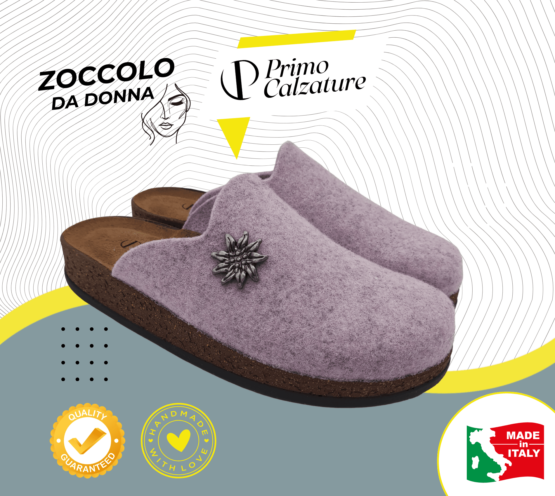 Originali Zoccoli Alpini, Ciabatte Uomo e Donna Invernali, Calde Sabot Tirolesi in Lana Cotta, 100% Made in Italy in Ciabatte moda Primo Calzature - Venezia, commercioVirtuoso.it