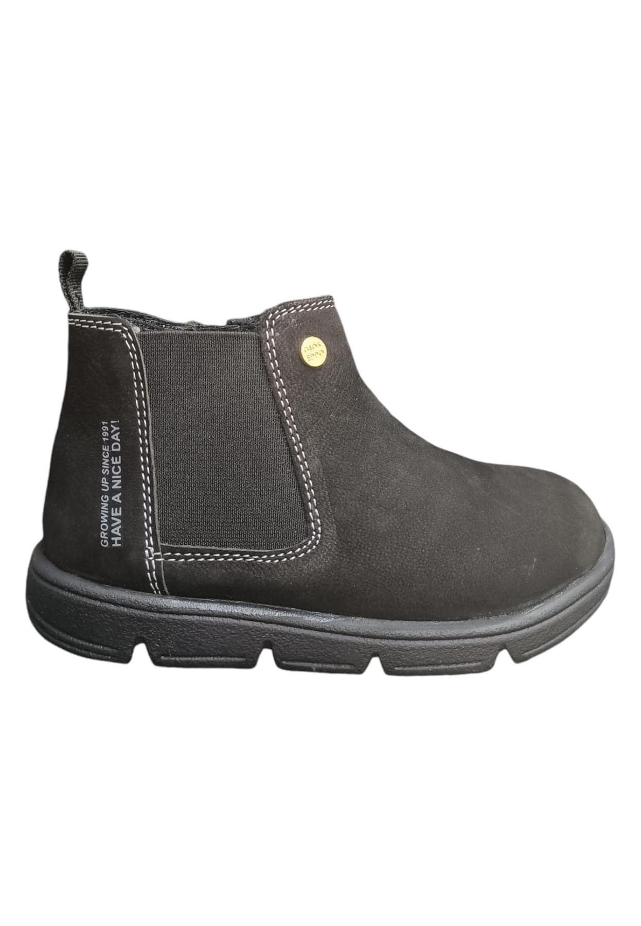 Stivaletto Bambine Gioseppo CIGAND Nero con Zip - Scarpe Nabuk - 6