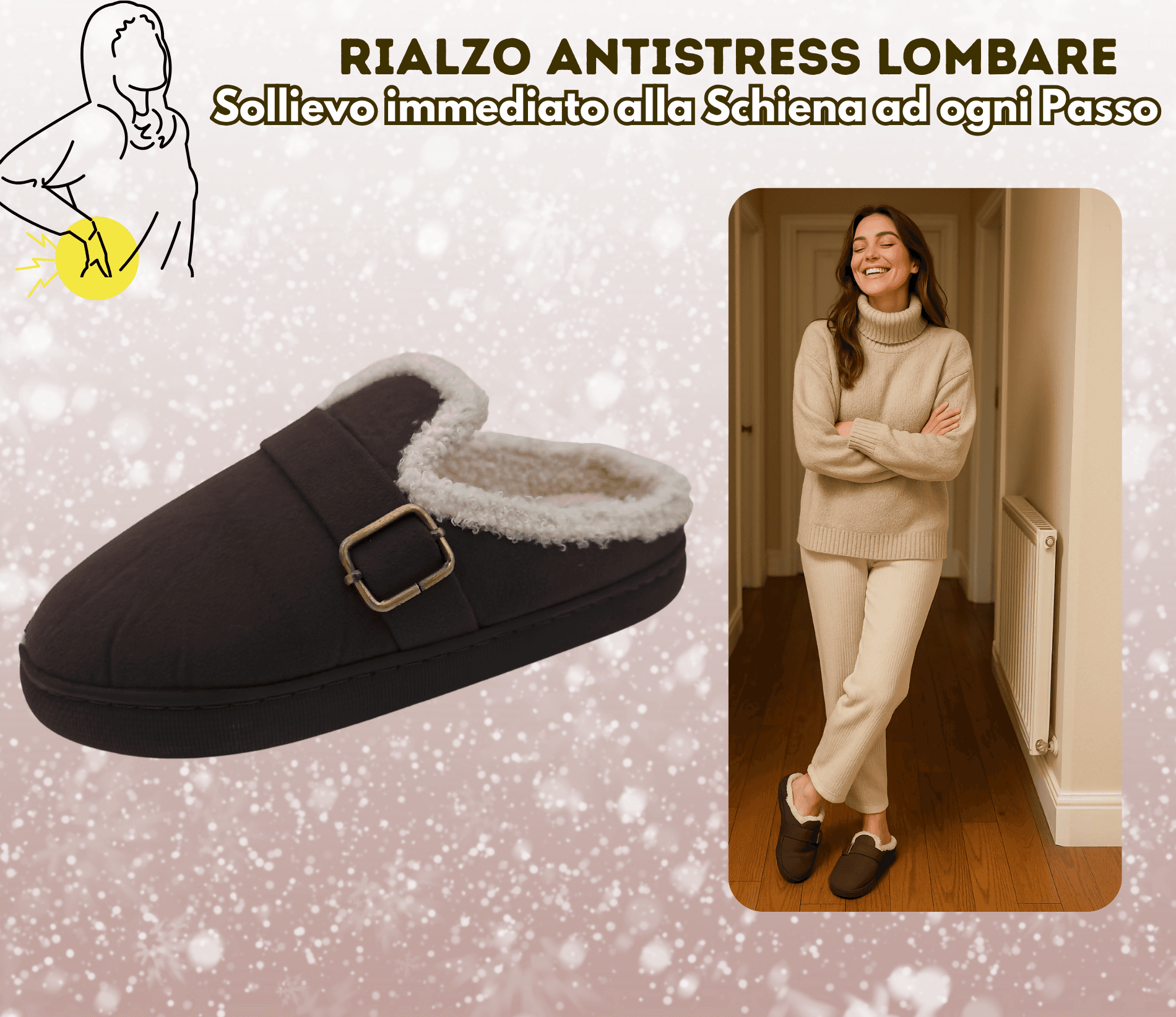 Terranova ciabatte donna invernali con pelo, calde pantofole peluche in memory foam, confort stravolgente in Ciabatte moda Primo Calzature - Venezia, commercioVirtuoso.it