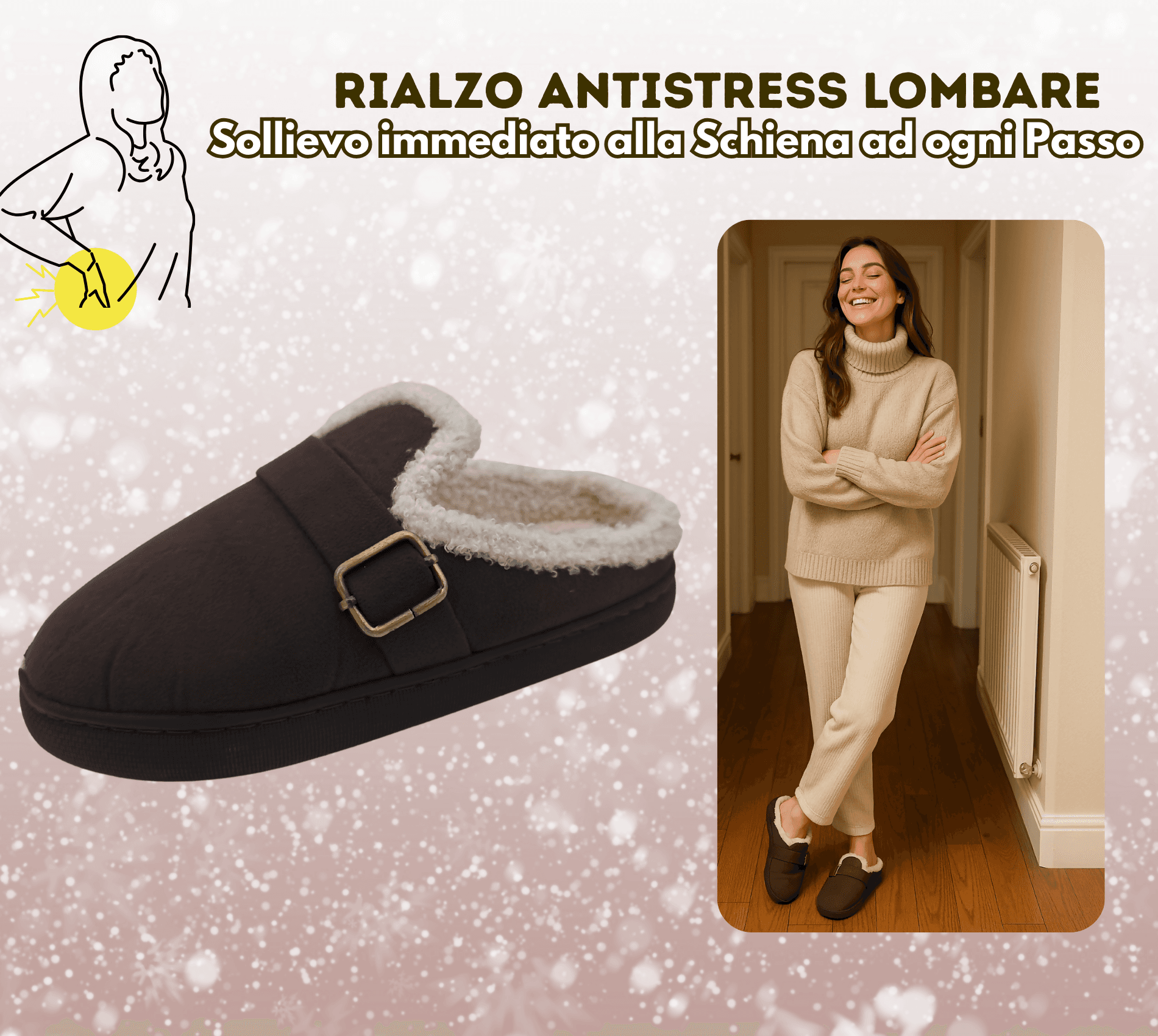 Terranova ciabatte donna invernali con pelo, calde pantofole peluche in memory foam, confort stravolgente in Ciabatte moda Primo Calzature - Venezia, commercioVirtuoso.it