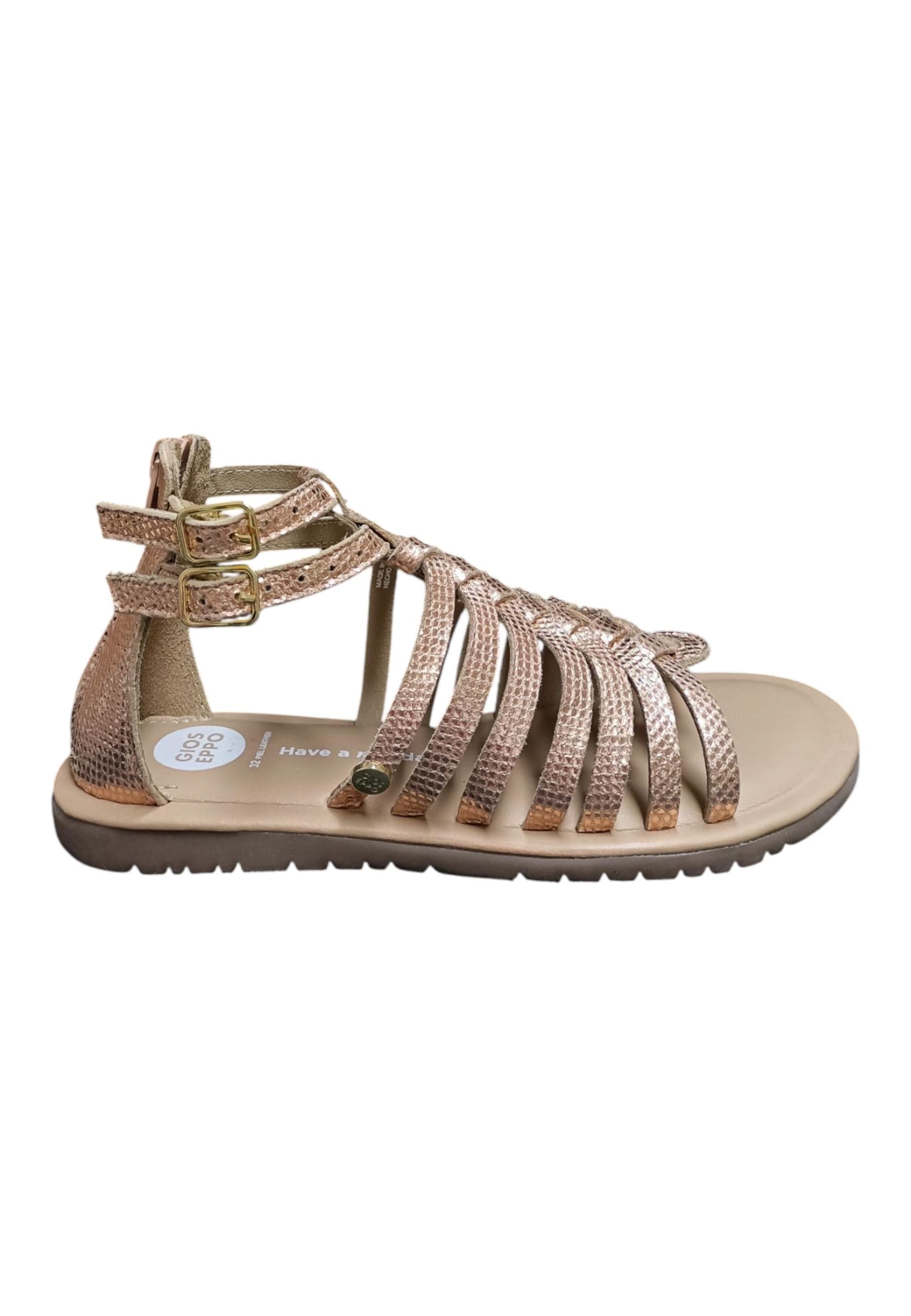 Sandali bambina Gioseppo Onalaska oro rosato pelle - 6