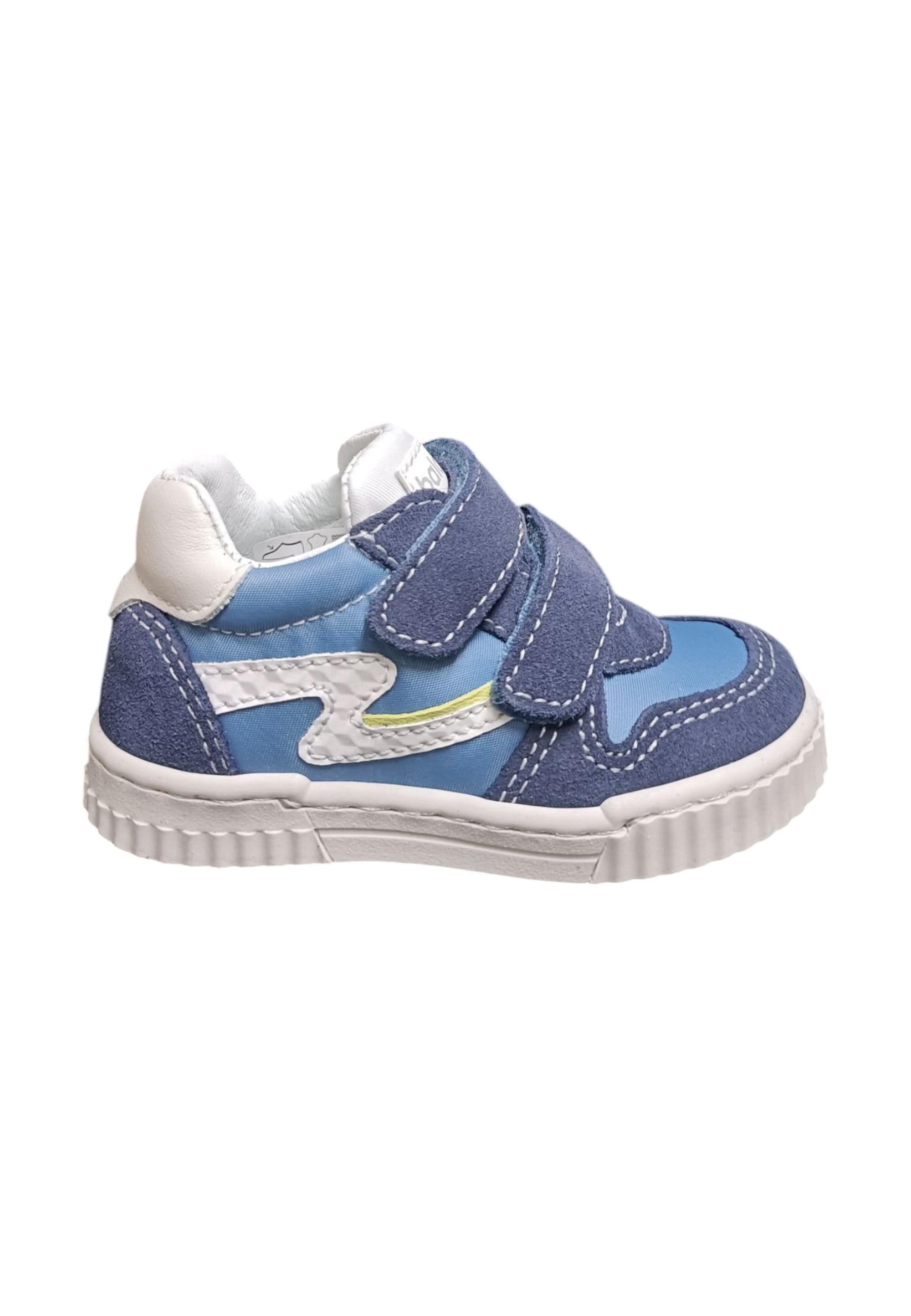 Scarpe sneakers Bambini balocchi MINI  blue-azzurro-bianco-giallo velcro - 6