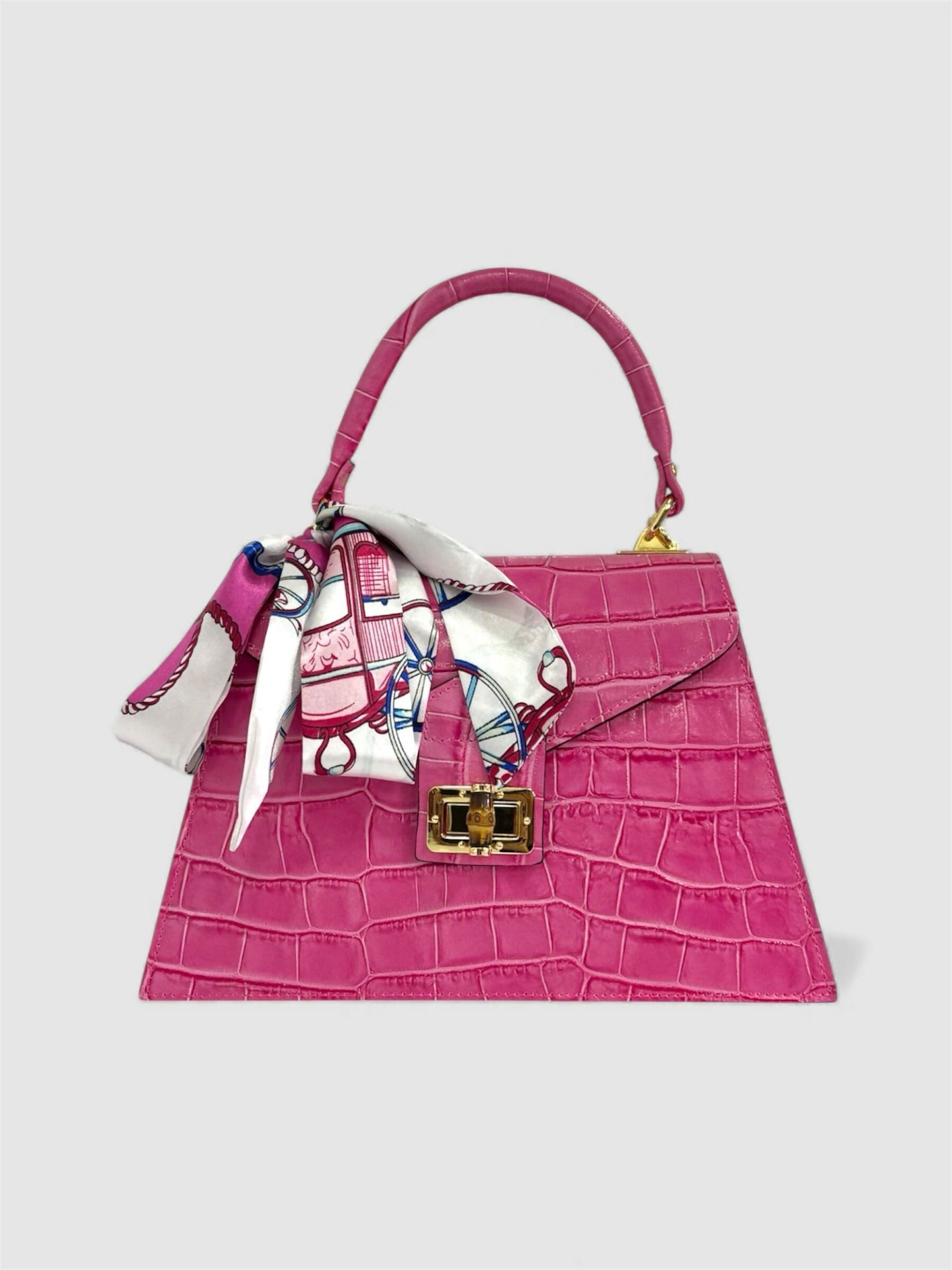 DOPPIASE Borsa a tracolla donna in Vera pelle effetto coccodrillo artigianale Made in Italy 27x17,9.5cm in Borse a tracolla Nanabags - Sesto Fiorentino, commercioVirtuoso.it
