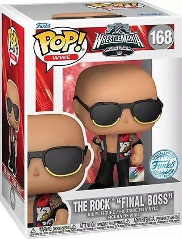 Funko Pop ! Wwe - (168) The Rock "Final Boss" in Animali Cartoleria Deja Vu - Crotone, commercioVirtuoso.it