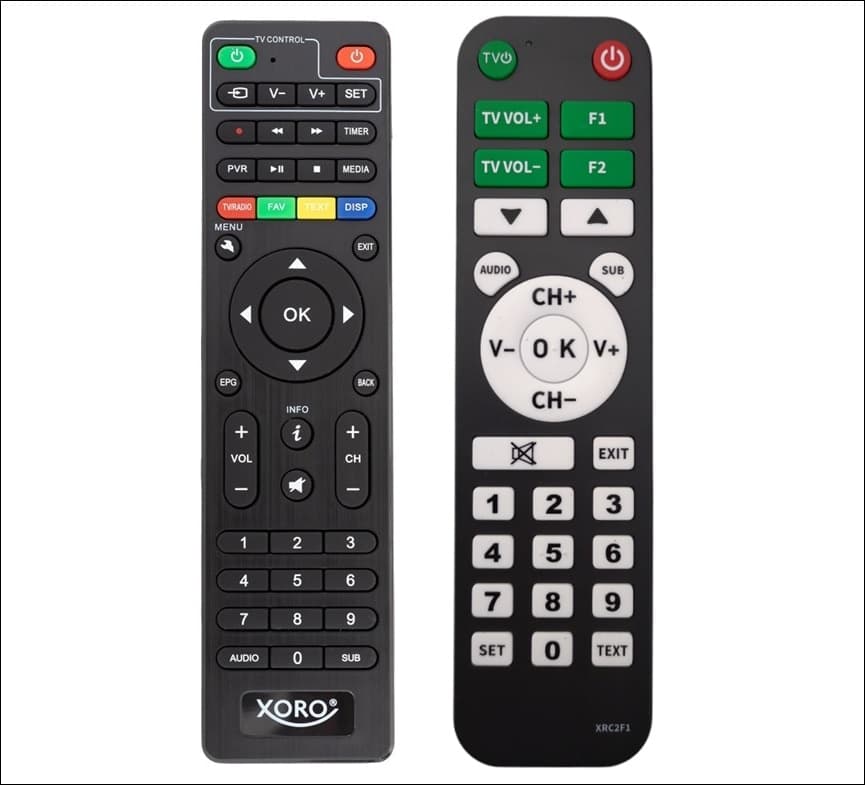 Decoder Satellitare XORO HRS 8830 COMFORT DVB-S2 con due telecomandi e Tessera Tivusat HD in Ricevitori digitale terrestre DFP Elettronica Store - Scafati, commercioVirtuoso.it