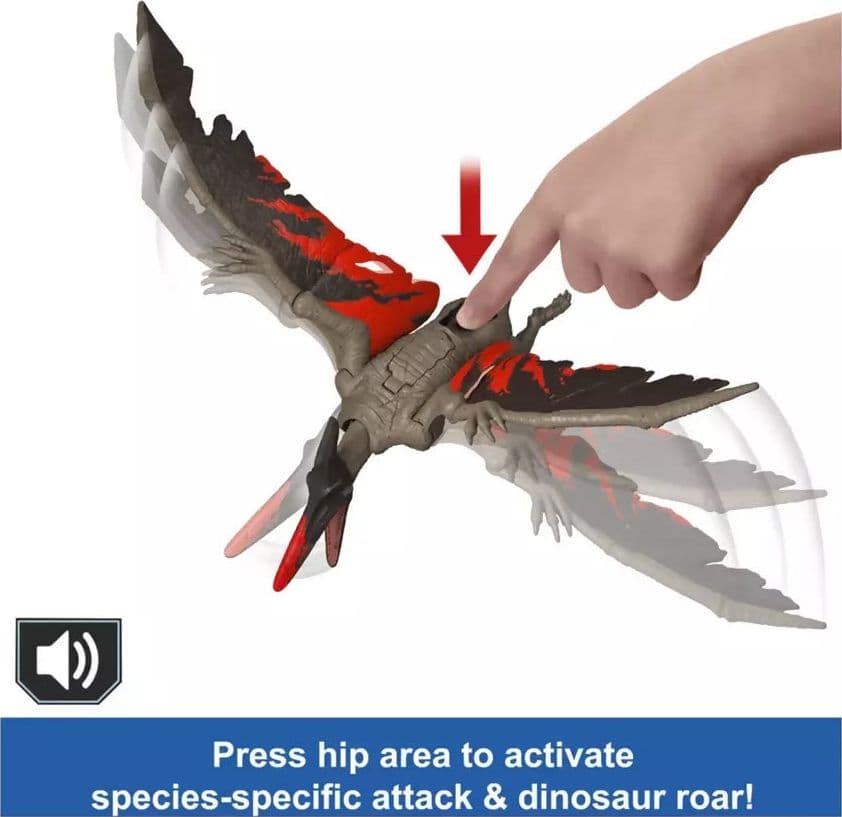 Action figure del dinosauro Pteranodon di Jurassic World Wild Roar in Animali Cartoleria Deja Vu - Crotone, commercioVirtuoso.it