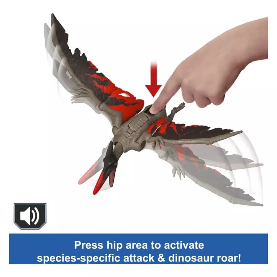 Action figure del dinosauro Pteranodon di Jurassic World Wild Roar in Animali Cartoleria Deja Vu - Crotone, commercioVirtuoso.it