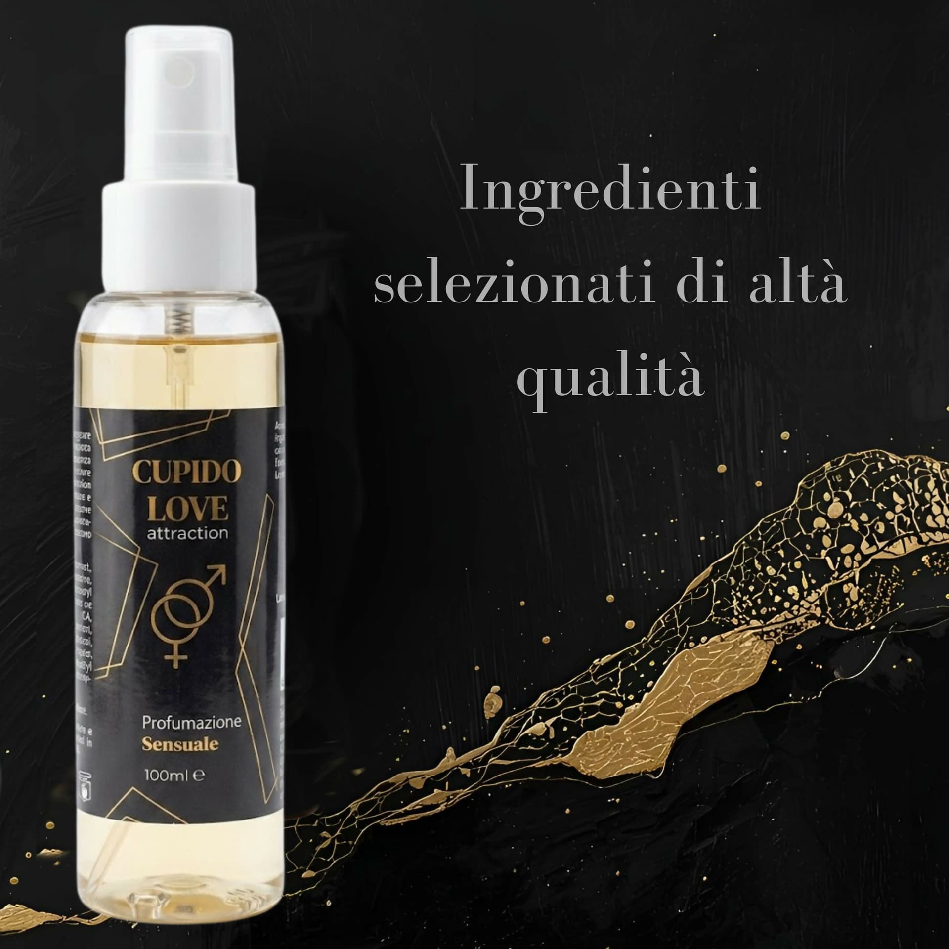 Cupido love - profumo attrattivo feromonico uomo da 100ml, fragranza fresca per attrazione e sicurezza personale, con feromoni naturali per aumentare l'attrattiva e la connessione tra le persone in Estratto di profumo BasketGuru Italia - Palermo, commercioVirtuoso.it