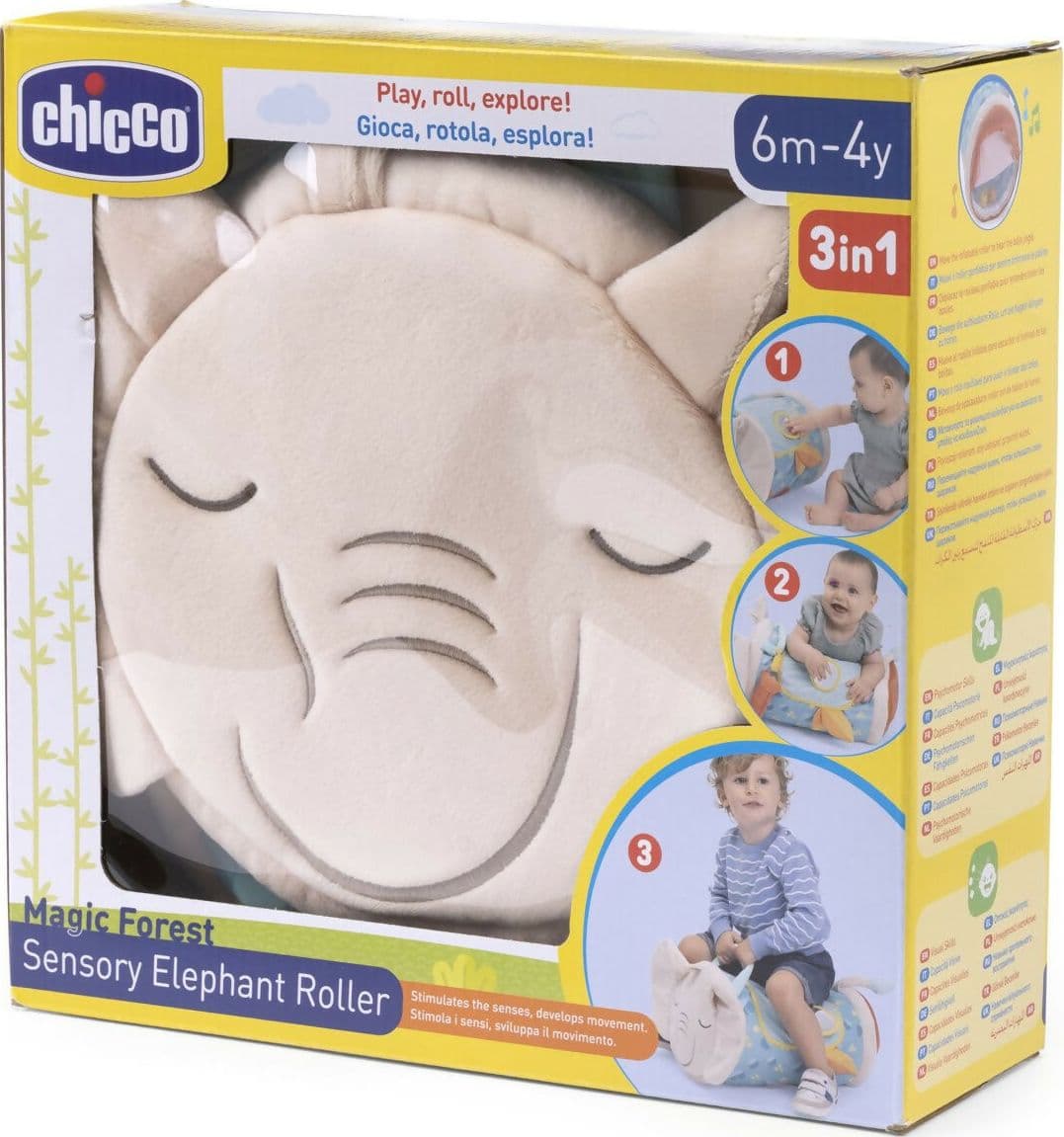 CHICCO Rullo Elefante Sensoriale - gioco morbido ed interattivo - centro di attività sensoriali - da 0 mesi in Giochi elettronici Sanitaria Gioia del Bimbo - Villa San Giovanni, commercioVirtuoso.it