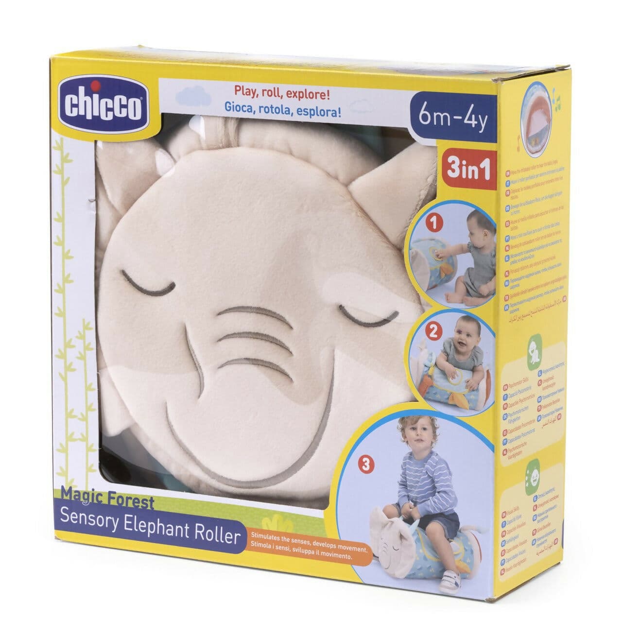 CHICCO Rullo Elefante Sensoriale - gioco morbido ed interattivo - centro di attività sensoriali - da 0 mesi in Giochi elettronici Sanitaria Gioia del Bimbo - Villa San Giovanni, commercioVirtuoso.it