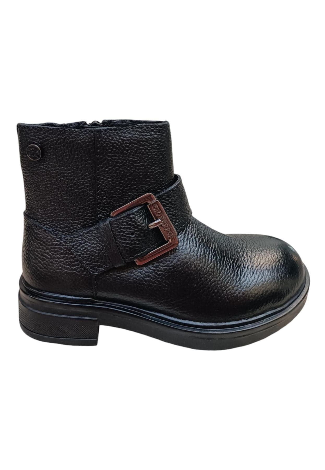 Stivaletto Bambine Gioseppo LAPEER Nero con Zip - Scarpe Pelle - 6