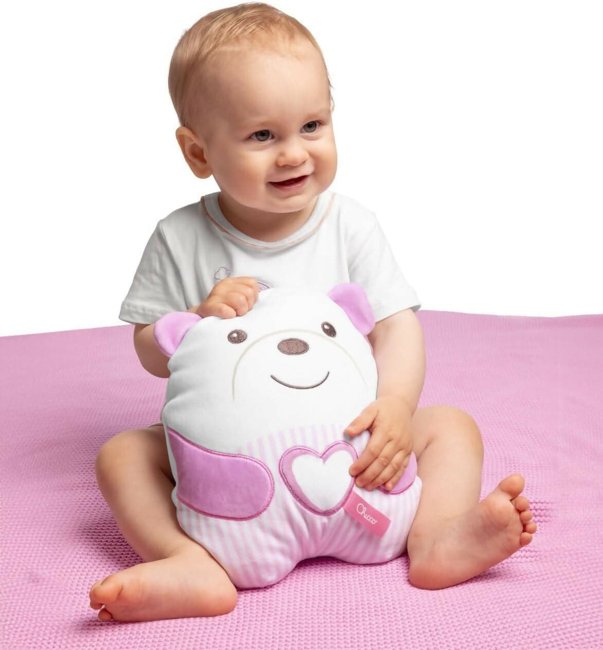 CHICCO Peluche Orsetto Sweet Heart - Tenero Orsetto - Morbido Peluche Elettronico per Bambini, Imbottitura Morbida, 20 Minuti di Musica Rilassante e Meditativa, Luce Soffusa, Lavabile in Lavatrice, 0 Mesi +, Rosa in Giochi musicali Sanitaria Gioia del Bimbo - Villa San Giovanni, commercioVirtuoso.it