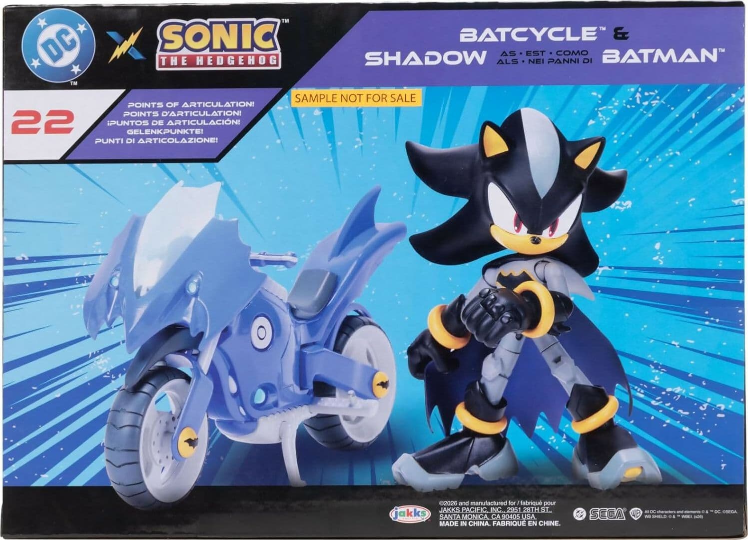 Sonic Shadow nei panni di Batman con Batcycle, licenza ufficiale in Animali Cartoleria Deja Vu - Crotone, commercioVirtuoso.it