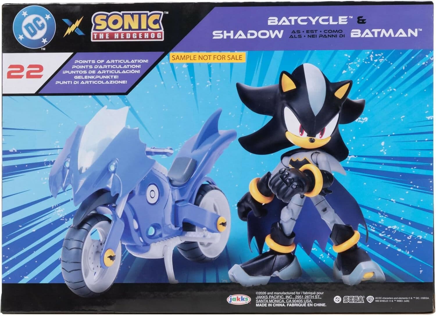 Sonic Shadow nei panni di Batman con Batcycle, licenza ufficiale in Animali Cartoleria Deja Vu - Crotone, commercioVirtuoso.it