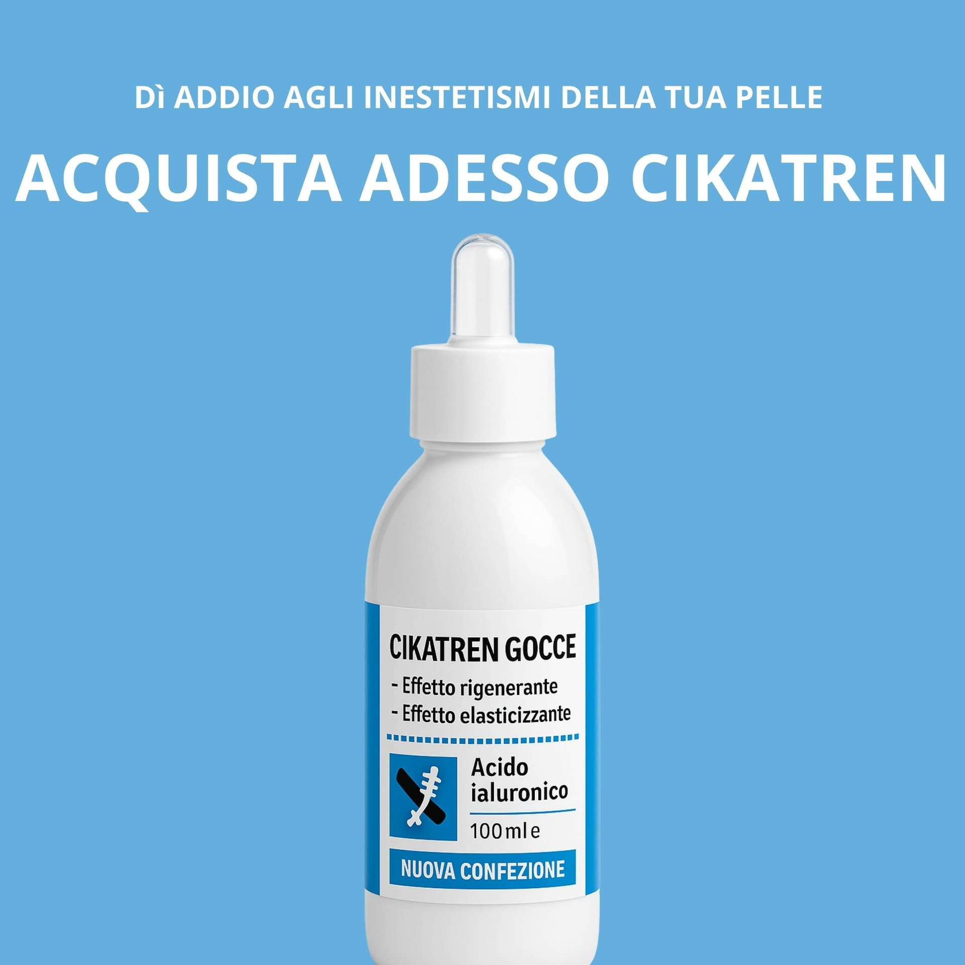 Cikatren Gocce – Siero Rigenerante Cicatrici e Smagliature – Elasticizzante con Rosa Mosqueta, Jojoba e Acido Ialuronico – Viso e Corpo 100ml in Sieri e liquidi BasketGuru Italia - Palermo, commercioVirtuoso.it