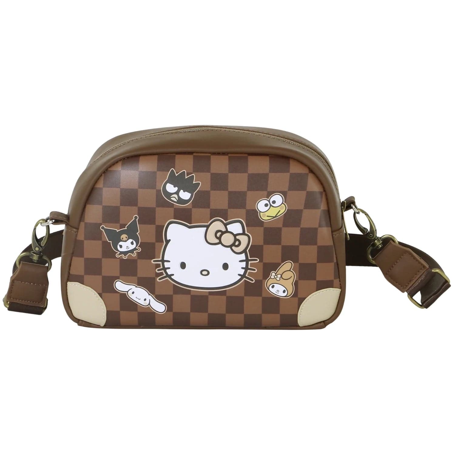 Hello Kitty Squares-Borsa a Tracolla Bowling Lite, Marrone in Carta Cartoleria Deja Vu - Crotone, commercioVirtuoso.it