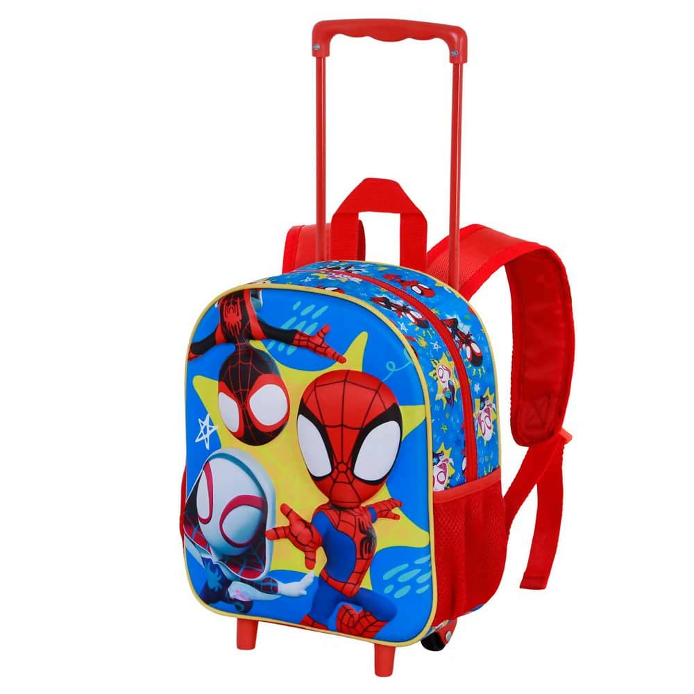 Marvel Spiderman Amazing-Zainetto 3D con Ruote Piccolo, Rosso in Carta Cartoleria Deja Vu - Crotone, commercioVirtuoso.it