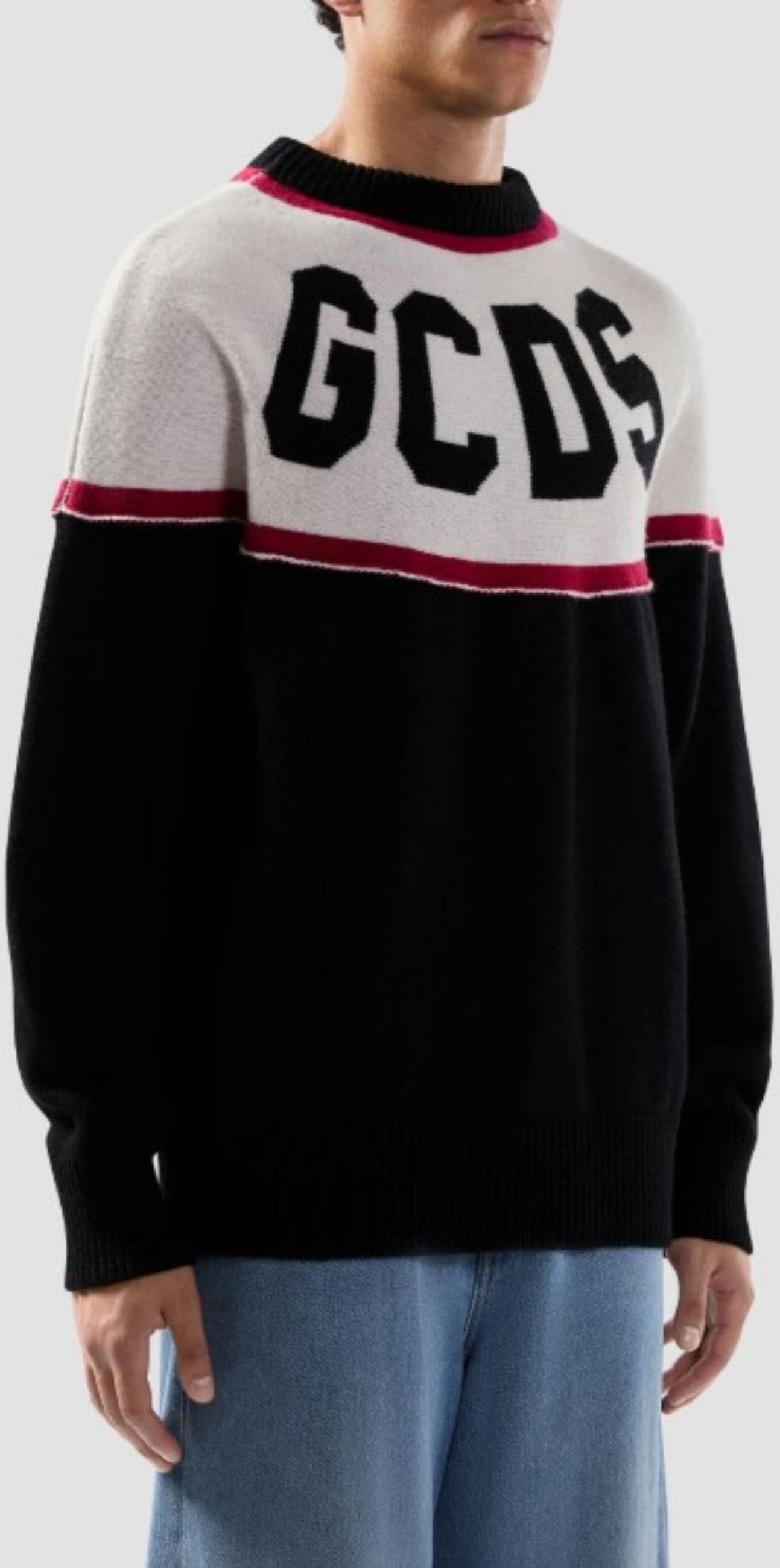 GCDS MAGLIONE STRIPES LOGO SWEATER da uomo in Maglioni Drestige - Casamassima, commercioVirtuoso.it