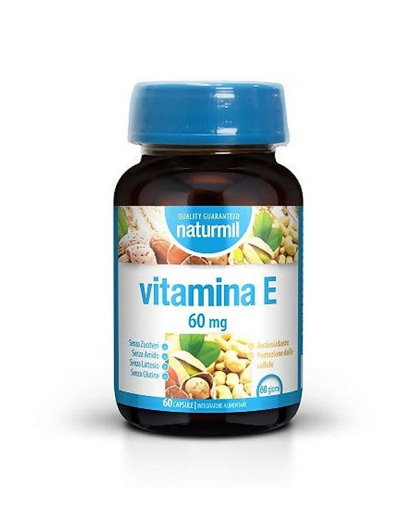 Vitamina e 60 mg naturmil 60 capsule integratore a base di vitamina e antiossidante- protezione della pelle