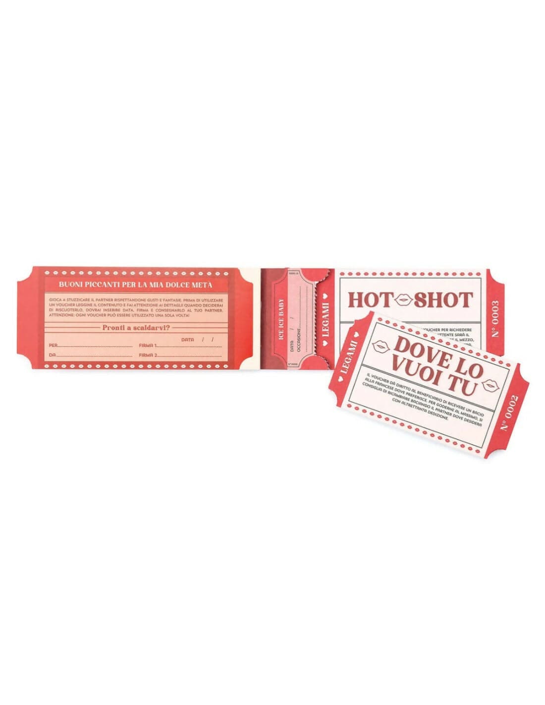 Blocco 24 Voucher Piccanti Legami in Storia Cartoleria Deja Vu - Crotone, commercioVirtuoso.it