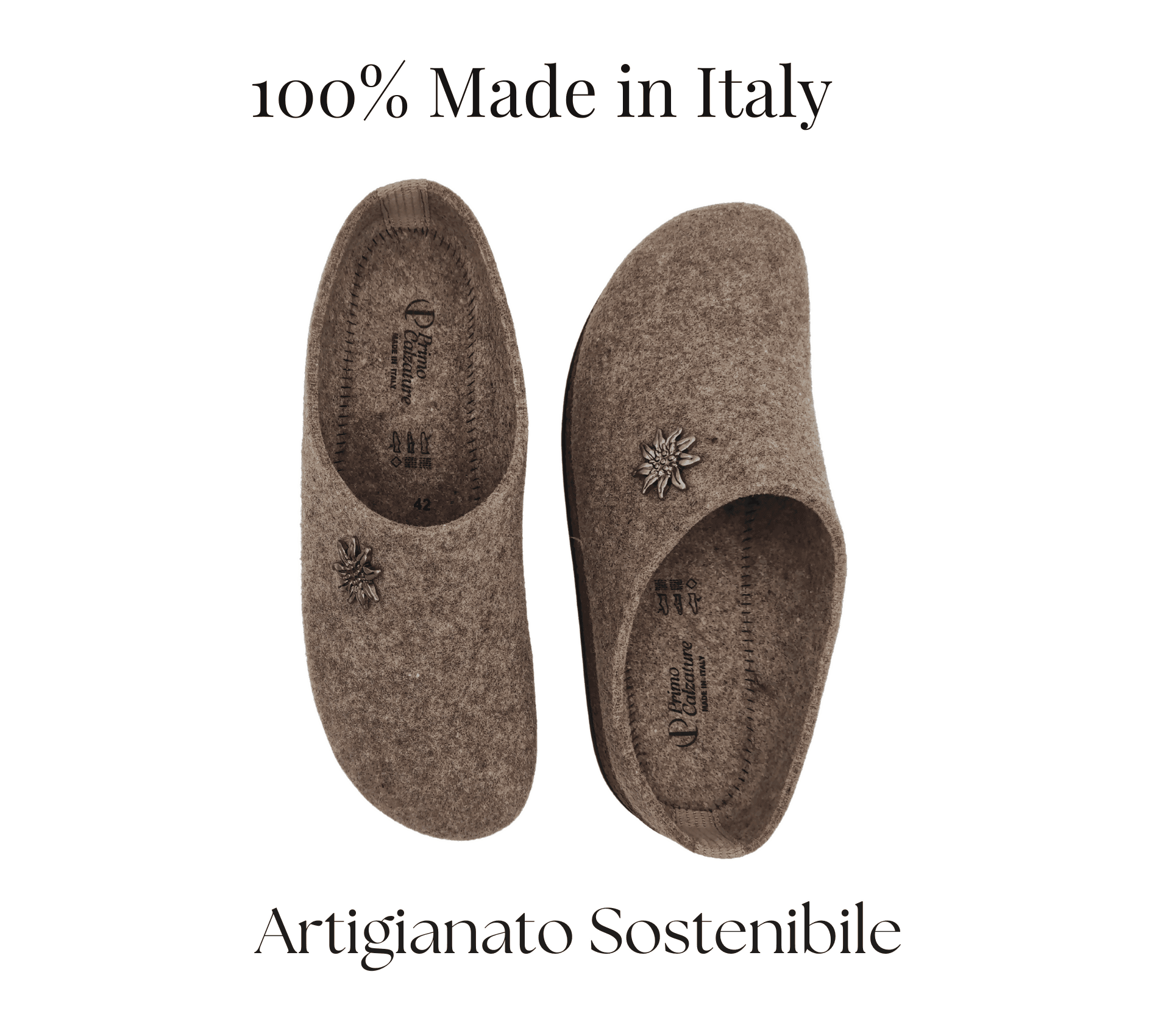 Primo Calzature Ottime Ciabatte Uomo Invernali, Pantofole Tirolesi in Lana per Casa 100% Made in Italy in Pantofole Primo Calzature - Venezia, commercioVirtuoso.it