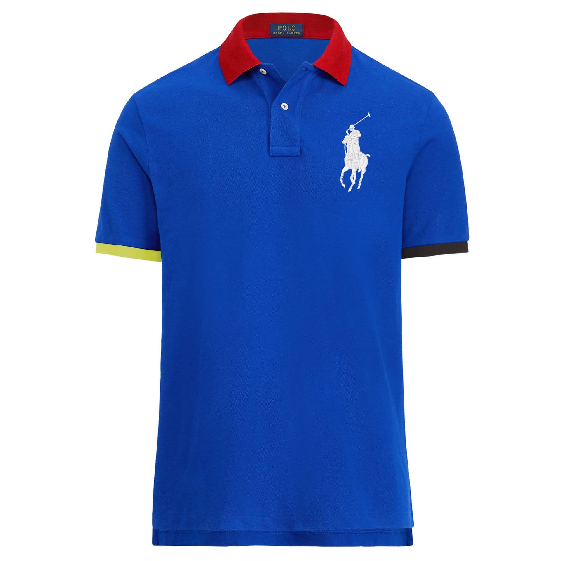 Ralph Lauren Polo Uomo Multi Colore Polo Colorata Custom Slim-Fit Mezze Maniche Maglia Polo Con Colletto Big Pony in Polo Euforia - Bronte, commercioVirtuoso.it